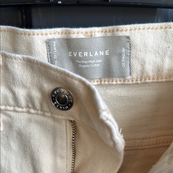 Worn Once Everlane Beige Denim Jeans - Picture 2 of 3